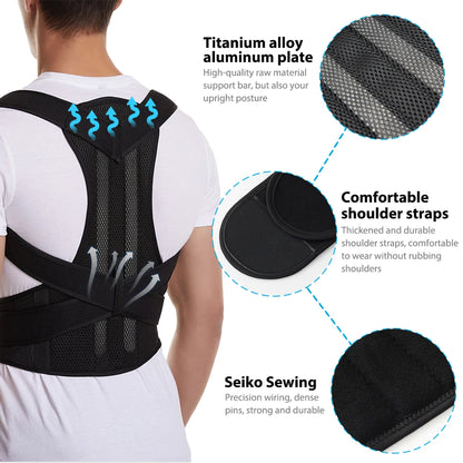ErgoLift® Adjustable Back Brace Posture Corrector